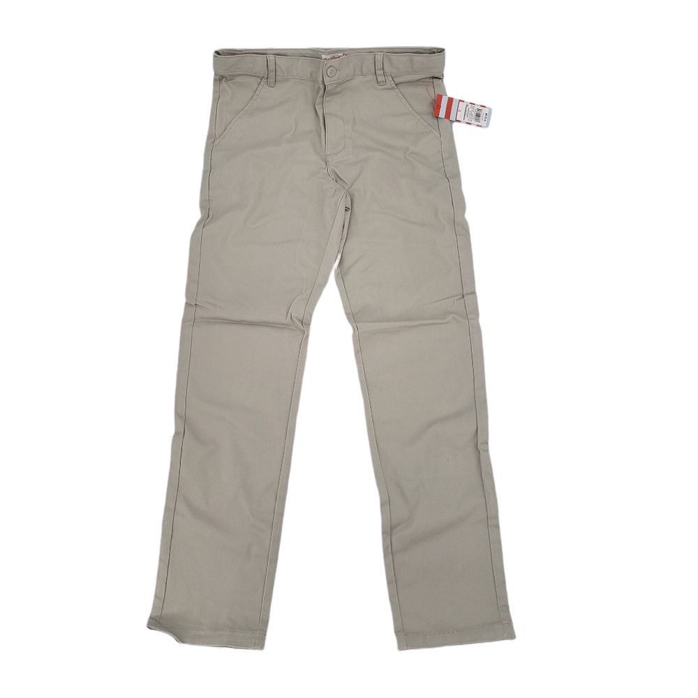 NWT Cat & Jack Boys School Uniform Pants Size 18 Tumbleweed